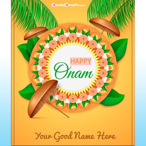 Write Name On Happy Onam Latest Wallpapers